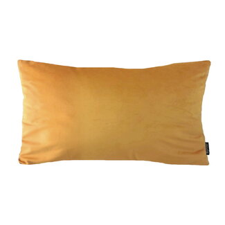 Gek op kussens! Sierkussen Velvet Oranje/Goud Long | 30 x 50 cm | Velvet/Polyester