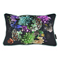 Sierkussen Velvet Pied-De-Poule Flower | 30 x 50 cm | Polyester