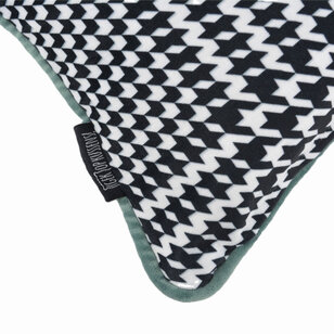 Sierkussen Velvet Pied-De-Poule Flower | 30 x 50 cm | Polyester