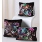 Sierkussen Velvet Pied-De-Poule Flower | 30 x 50 cm | Polyester
