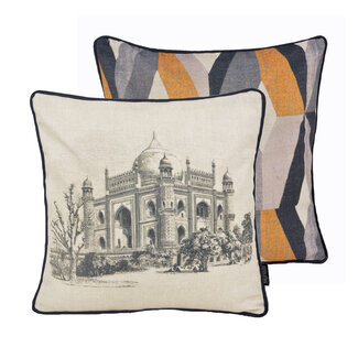 Gek op kussens! Sierkussen Velvet Taj Mahal | 45 x 45 cm | Polyester