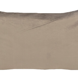 Sierkussen Velvet Taupe Long | 30 x 50 cm | Velvet/Polyester