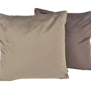 Sierkussen Velvet Taupe Long | 30 x 50 cm | Velvet/Polyester