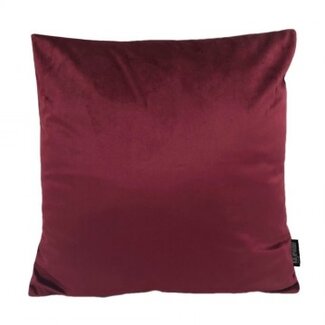 Gek op kussens! Sierkussen Velvet Wijnrood | 45 x 45 cm | Velvet/Polyester