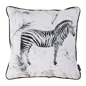 Gek op kussens! Sierkussen Velvet Zebra | 45 x 45 cm | Velvet/Polyester