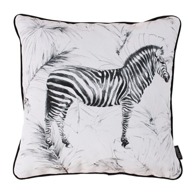 Sierkussen Velvet Zebra | 45 x 45 cm | Velvet/Polyester