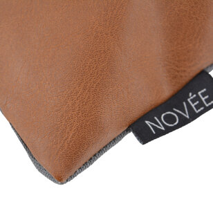 Sierkussen Vida Nova #3 | 45 x 45 cm | Katoen / PU Leder