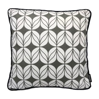 Gek op kussens! Sierkussen Vintage Retro Tulip Antraciet | 45 x 45 cm | Katoen/Polyester