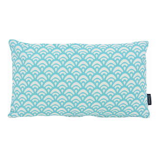 Gek op kussens! Sierkussen Waves Blue Long | 30 x 50 cm | Katoen/Polyester