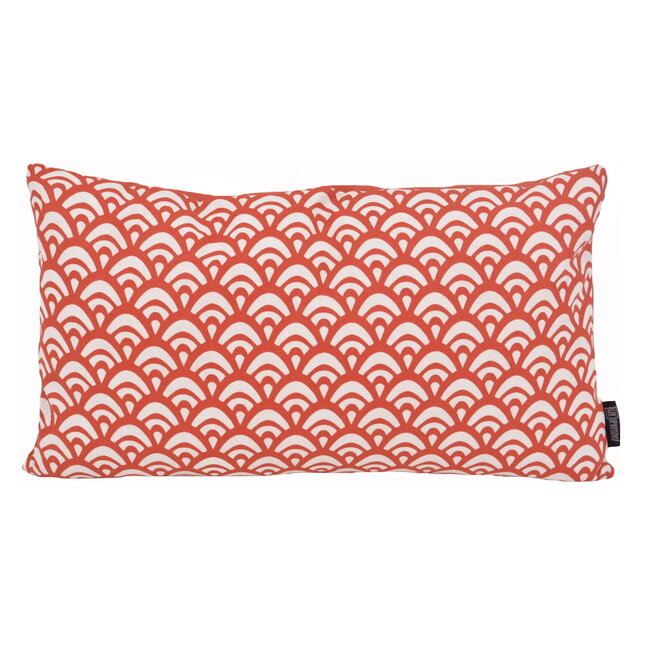 Sierkussen Waves Brique Long | 30 x 50 cm | Katoen/Polyester