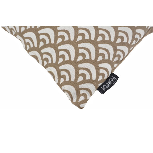 Sierkussen Waves Taupe | 45 x 45 cm | Katoen/Polyester