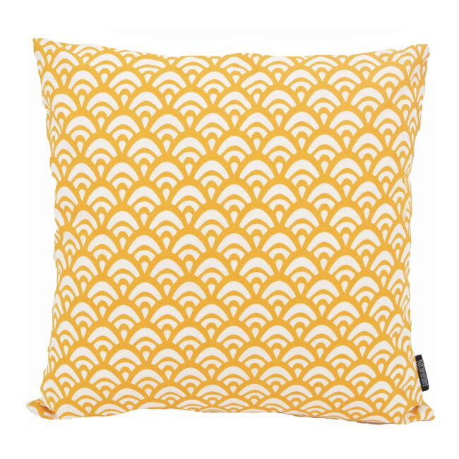 Sierkussen Waves Yellow | 45 x 45 cm | Katoen/Polyester