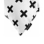 Sierkussen Wit-Zwart Kruisjes | 45 x 45 cm | Katoen/Polyester