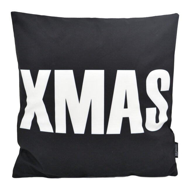 Sierkussen XMAS Black | 45 x 45 cm | Katoen/Polyester