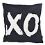 Gek op kussens! Sierkussen XO Black | 45 x 45 cm | Katoen/Polyester