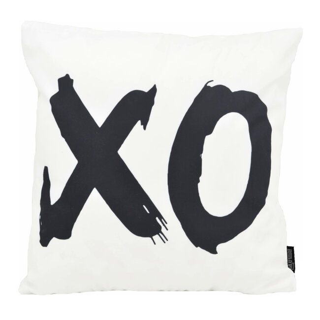 Sierkussen XO White | 45 x 45 cm | Katoen/Polyester