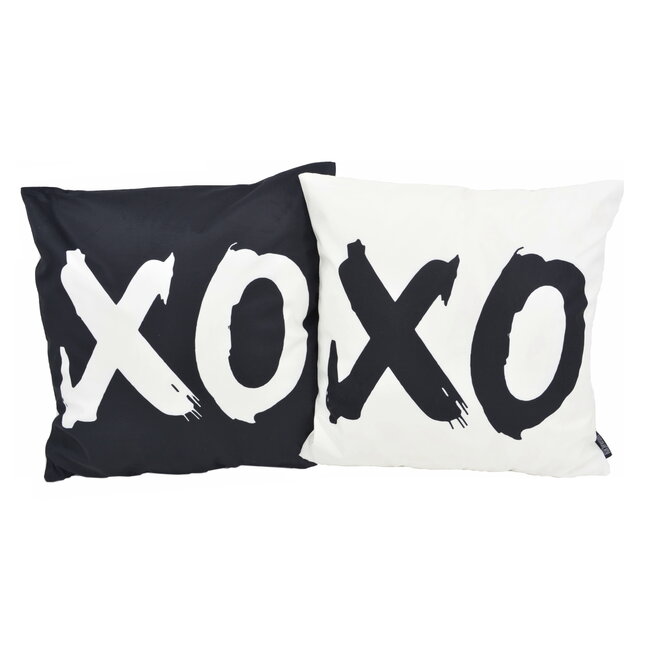 Sierkussen XO White | 45 x 45 cm | Katoen/Polyester