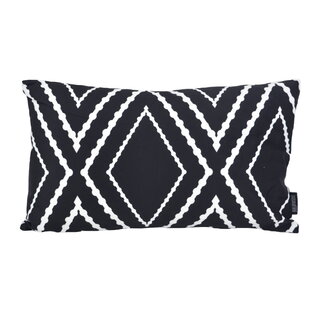 Gek op kussens! Sierkussen Yana Black Long | 30 x 50 cm | Katoen/Polyester