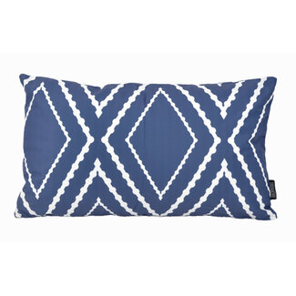 Gek op kussens! Sierkussen Yana Blue Long | 30 x 50 cm | Katoen/Polyester