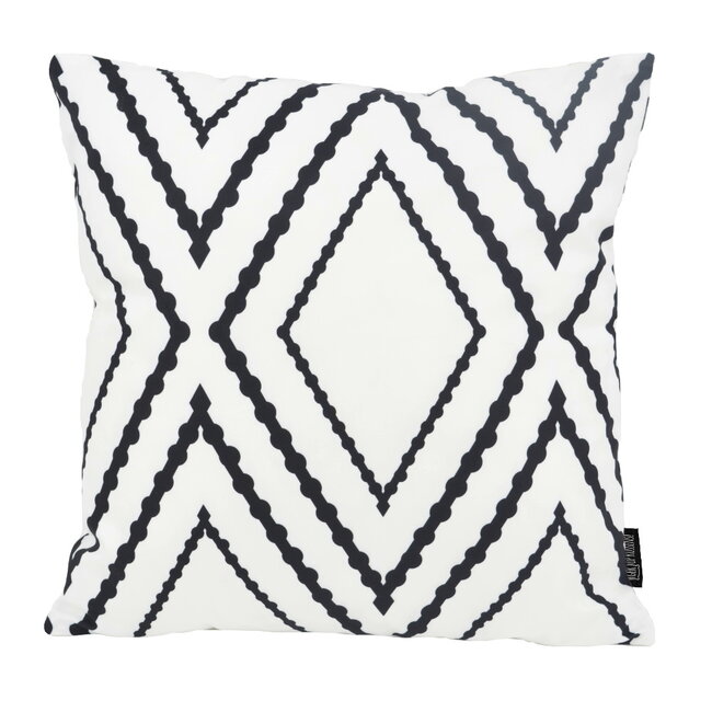 Sierkussen Yana White | 45 x 45 cm | Katoen/Polyester