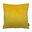 Gek op kussens! Sierkussen Yellow Velvet Chevron | 45 x 45 cm | Velvet/Polyester