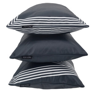 Sierkussen Zwart/Wit Rechthoek - Outdoor | 30 x 50 cm | Polyester