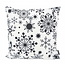 Gek op kussens! Sierkussen Zwart-Wit Sneeuw | 45 x 45 cm | Katoen/Polyester