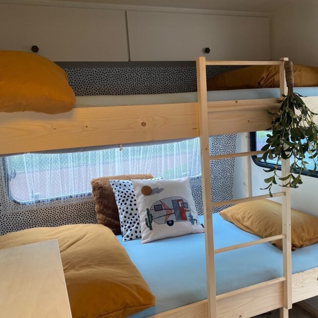 Caravan Camping - Outdoor Kussenhoes | 45x45 cm | Katoen