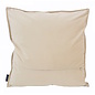 Embossed Beige Kissenbezug | 45x45 cm | PU - Leder