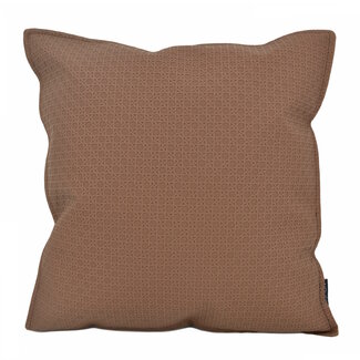 NOVÉE Embossed Brown Kissenbezug | 45x45 cm | PU - Leder