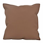 Embossed Brown Kussenhoes | 45x45 cm | PU Leder