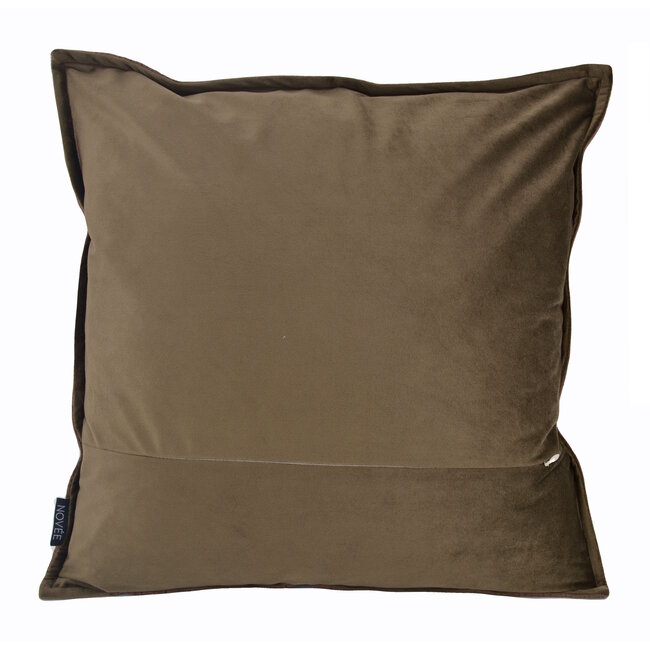 Embossed Brown | 45 x 45 cm | Kussenhoes | PU Leder
