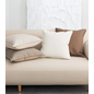 Embossed Cream Kussenhoes | 45x45 cm | PU Leder