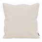 Embossed Cream Kussenhoes | 45x45 cm | PU Leder