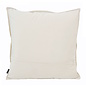 Embossed Cream Kussenhoes | 45x45 cm | PU Leder
