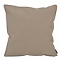 Embossed Taupe Kussenhoes | 45x45 cm | PU Leder
