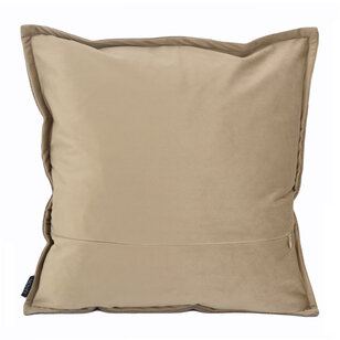 Embossed Taupe Kussenhoes | 45x45 cm | PU Leder