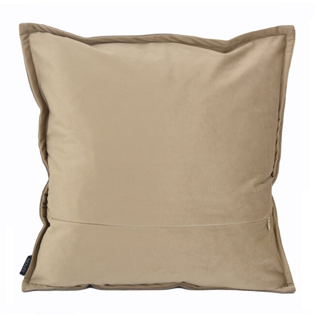 Embossed Taupe Kissenbezug | 45x45 cm | PU - Leder