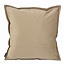 Embossed Taupe Kissenbezug | 45x45 cm | PU - Leder