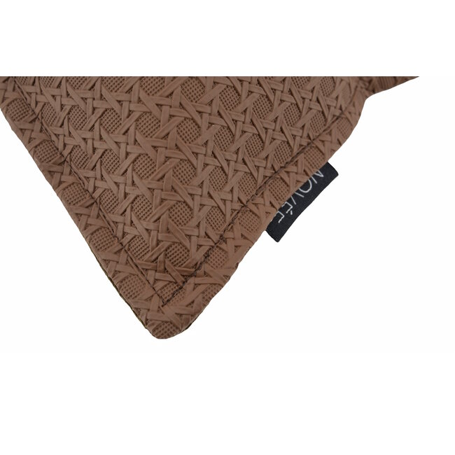 Sierkussen Embossed Brown | 45 x 45 cm | PU Leder