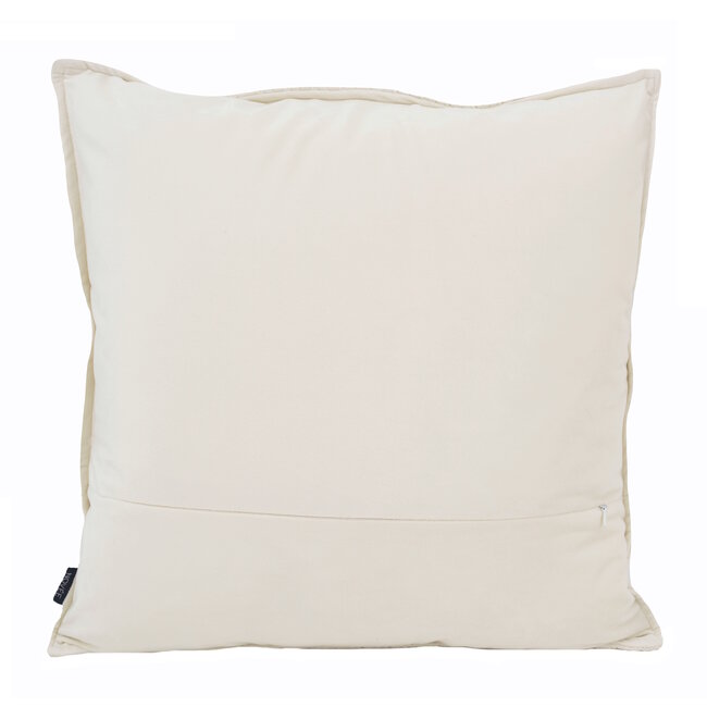 Sierkussen Embossed Cream | 45 x 45 cm | PU Leder