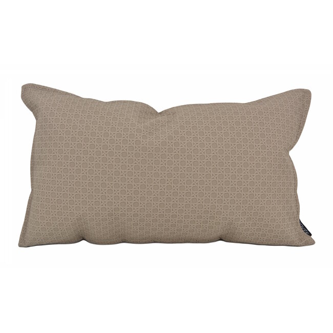 Sierkussen Embossed Taupe | 30 x 50 cm | PU Leder