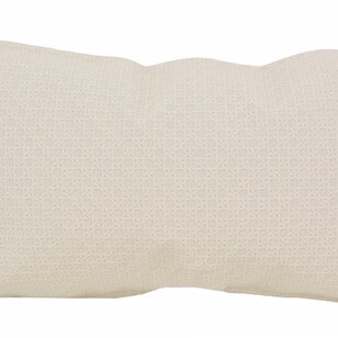 Embossed Cream Kussenhoes | 30x50 cm | PU Leder