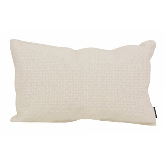 NOVÉE Embossed Cream Kussenhoes | 30x50 cm | PU Leder