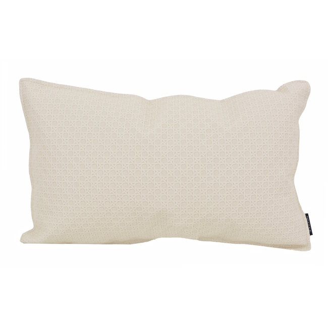 Embossed Cream | 30 x 50 cm | Kussenhoes | PU Leder