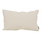 Embossed Cream Kussenhoes | 30x50 cm | PU Leder