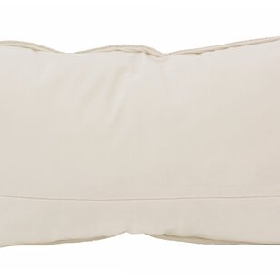 Embossed Cream Kussenhoes | 30x50 cm | PU Leder