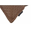 Embossed Brown Kissenbezug | 30x50 cm | PU - Leder