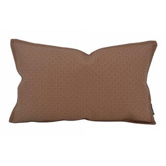 NOVÉE Embossed Brown Kissenbezug | 30x50 cm | PU - Leder