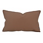 Embossed Brown Kussenhoes | 30x50 cm | PU Leder